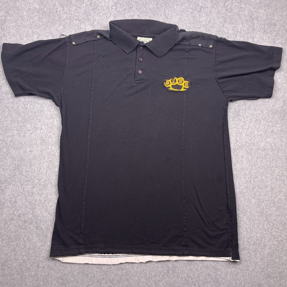 blac label graphic polo shirt black‎ cotton xl